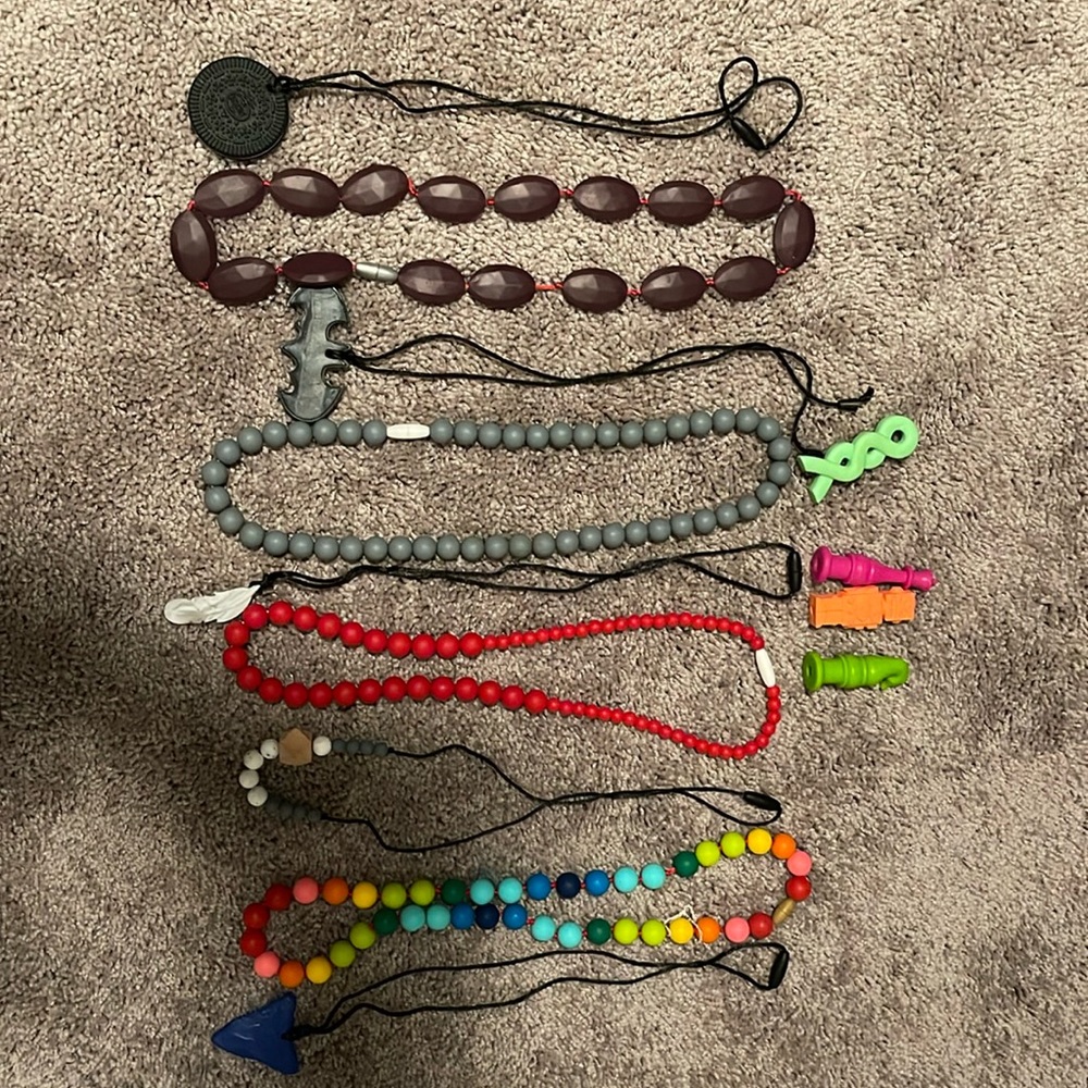 Lot of silicone jewelry.  Never used. Washed in dishwasher. Nwot